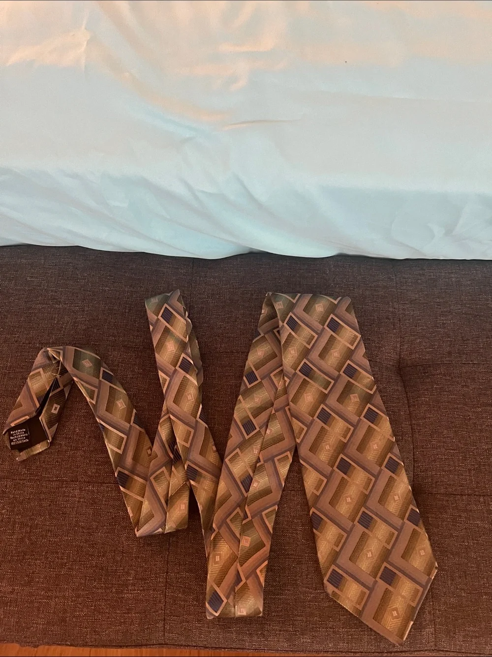 Vintage Silk 100% cotton Tie classic men